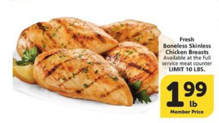 Fresh Boneless Skinless Chicken Breasts