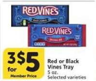 Red or Black Vines Tray