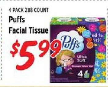Puffs Facial Tissue*