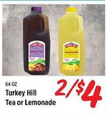 Turkey Hill Tea or Lemonade