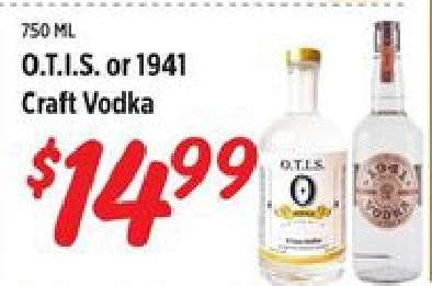 O.T.I.S. or 1941 Craft Vodka