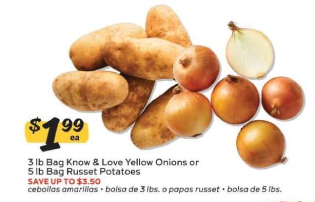 Know & Love Yellow Onions or Russet Potatoes