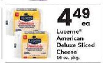 Lucerne American Deluxe Sliced Cheese