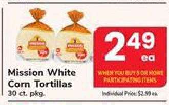 Mission White Corn Tortillas