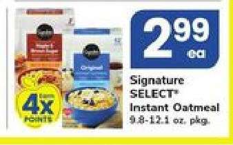 Signature SELECT Instant Oatmeal