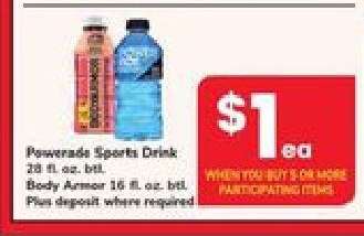 Powerade Sports Drink / Body Armor