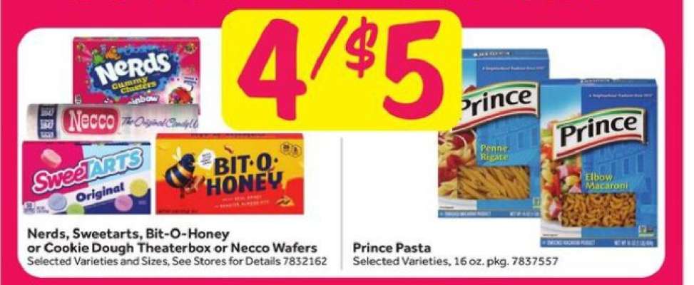 Nerds, Sweetarts, Bit-O-Honey or Cookie Dough Theaterbox or Necco Wafers