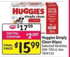 Huggies Simply Clean Wipes