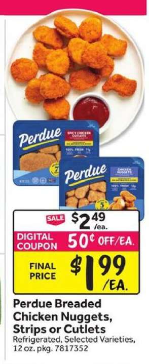 Perdue Breaded Chicken Nuggets, Strips or Cutlets