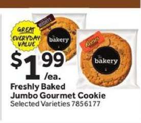 Freshly Baked Jumbo Gourmet Cookie