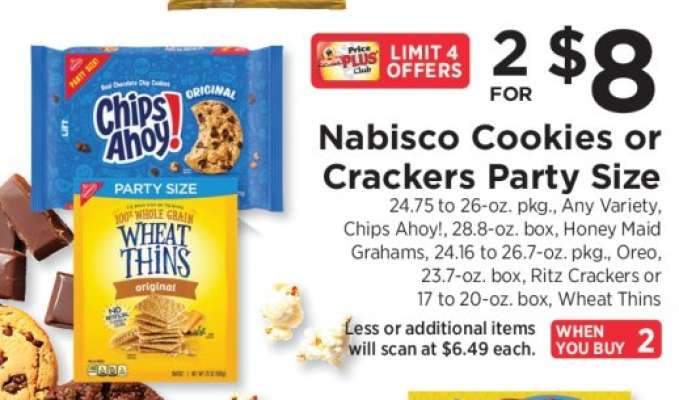 Nabisco Cookies or Crackers Party Size
