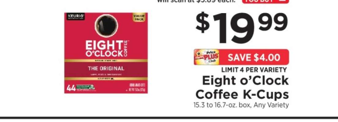 Eight O'Clock Coffee K-Cups