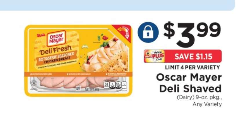 Oscar Mayer Deli Shaved