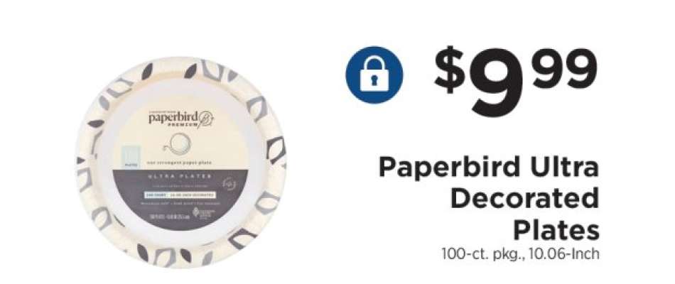Paperbird Ultra Decorated Plates