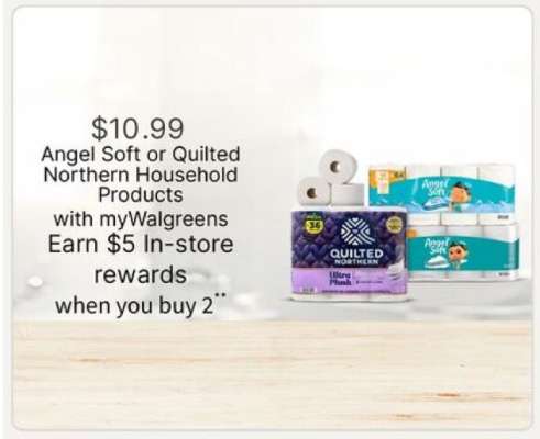 Angel Soft or Quilted Northern Household Products