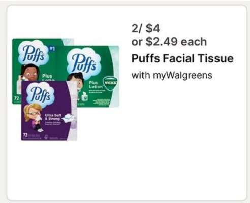 Puffs Facial Tissue*