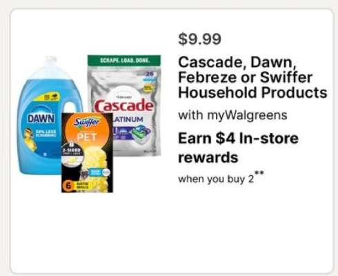 Cascade, Dawn, Febreze or Swiffer Household Products