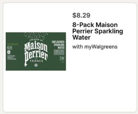 8-Pack Maison Perrier Sparkling Water