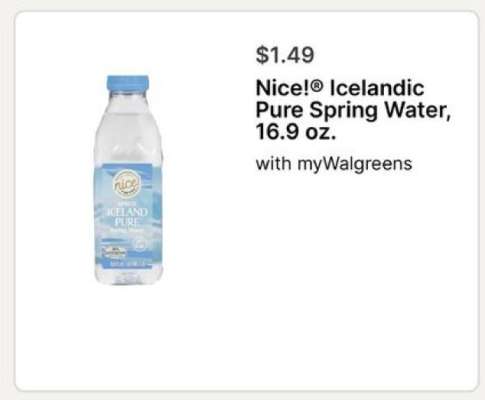 Nice!® Icelandic Pure Spring Water, 16.9 oz.