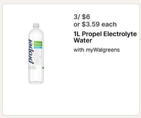 1L Propel Electrolyte Water