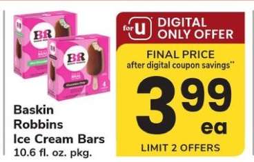 Baskin Robbins Ice Cream Bars