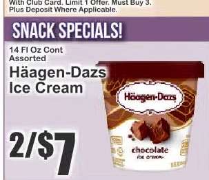Häagen Dazs Ice Cream