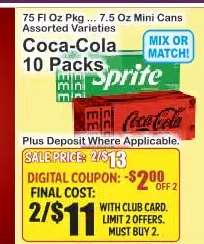 Coca-Cola 10 Packs