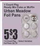 Urban Meadow Foil Pans