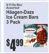Häagen-Dazs Ice Cream Bars - 3 Pack