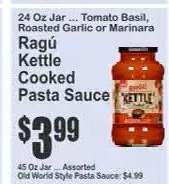 Ragú Kettle Cooked Pasta Sauce