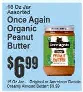 Once Again Organic Peanut Butter