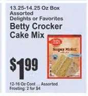 Betty Crocker Cake Mix