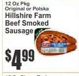 Hillshire Farm Beef Smoked Sausage