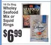 Wholey Seafood Mix or Squid Rings