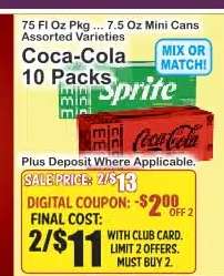 Coca-Cola 10 Packs