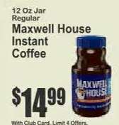 Maxwell House Instant Coffee