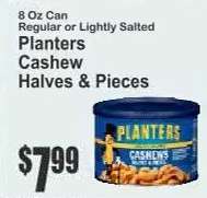 Planters Cashew Halves & Pieces