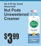 Nut Pods Unsweetened Creamer