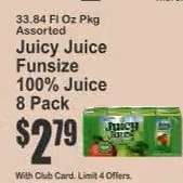 Juicy Juice Funsize 100% Juice 8 Pack
