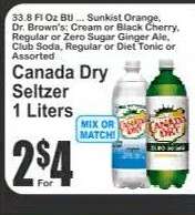 Canada Dry Seltzer
