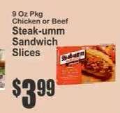 Steak-umm Sandwich Slices