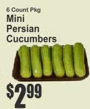 Mini Persian Cucumbers
