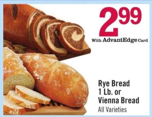 Rye Bread or Vienna Bread