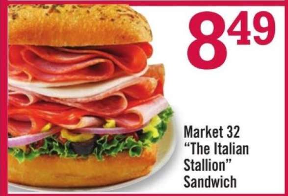 Market 32 'The Italian Stallion' Sandwich