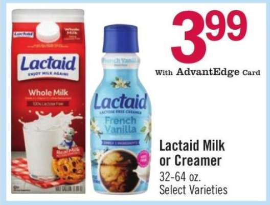 Lactaid Milk or Creamer