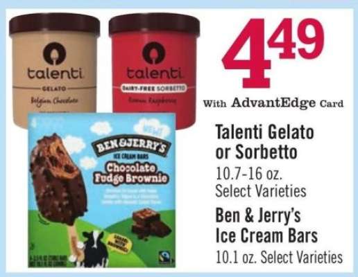 Talenti Gelato or Sorbetto