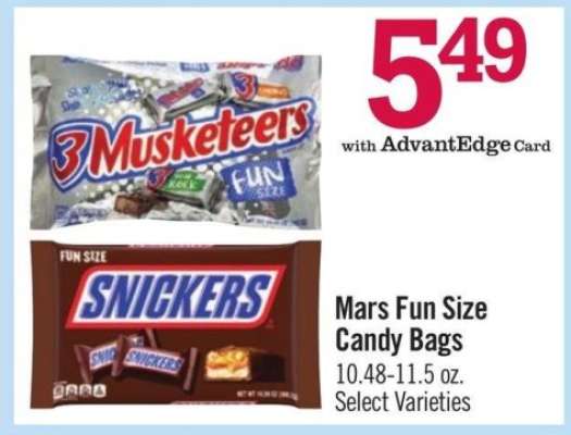 Mars Fun Size Candy Bags