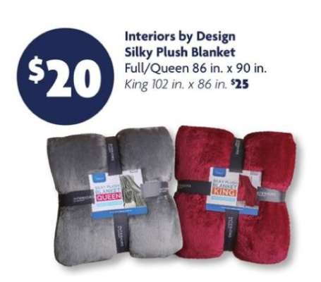 Interiors by Design Silky Plush Blanket