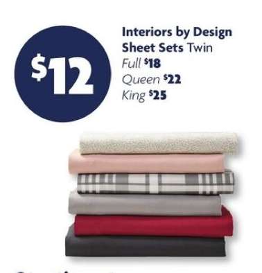 Interiors by Design Sheet Sets Twin