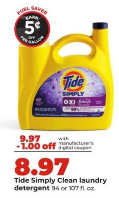 Tide Simply Clean laundry detergent